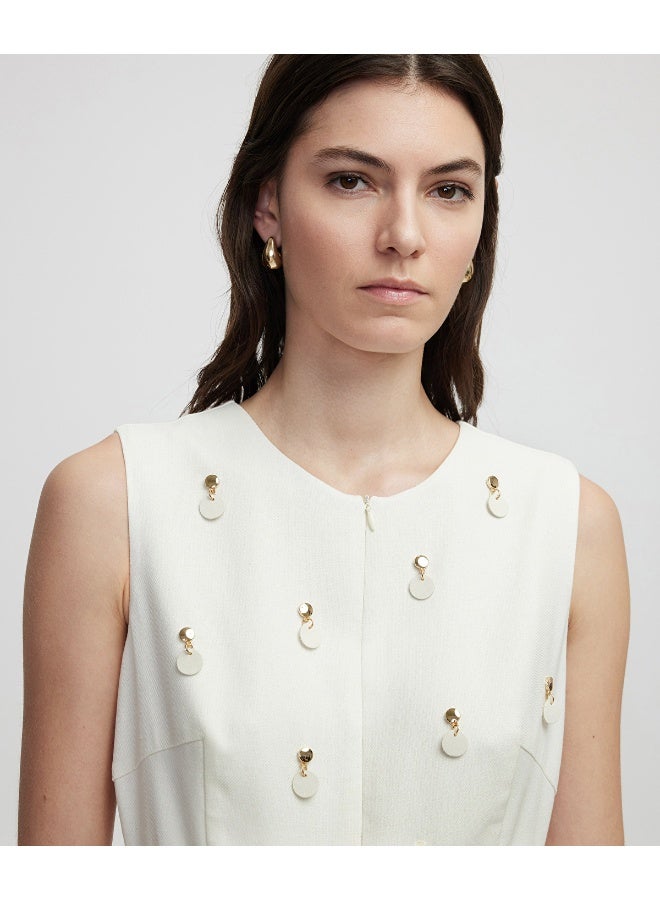 Ipekyol Regular Fit Appliqued Dress - Image 4