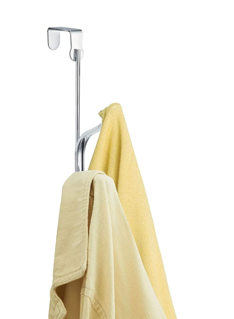 4basix Over the Door Hooks Pack of 3 Heavy-Duty Metal Door Hanger Organizer for Coats Towels Bags Hats and More Space Saving Storage Solution for Home and Office - Image 3