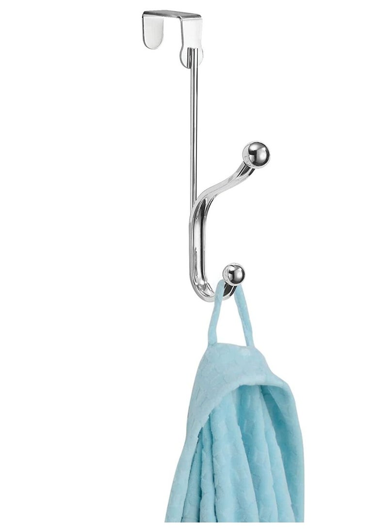 4basix Over the Door Hooks Pack of 3 Heavy-Duty Metal Door Hanger Organizer for Coats Towels Bags Hats and More Space Saving Storage Solution for Home and Office - Image 5