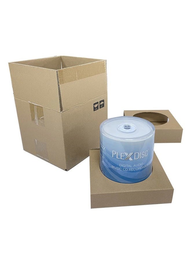 PlexDisc 52x Digital Audio Music CD-R Disc 700MB White Inkjet Printable - 100 PK Spindle (FFP) - Image 3