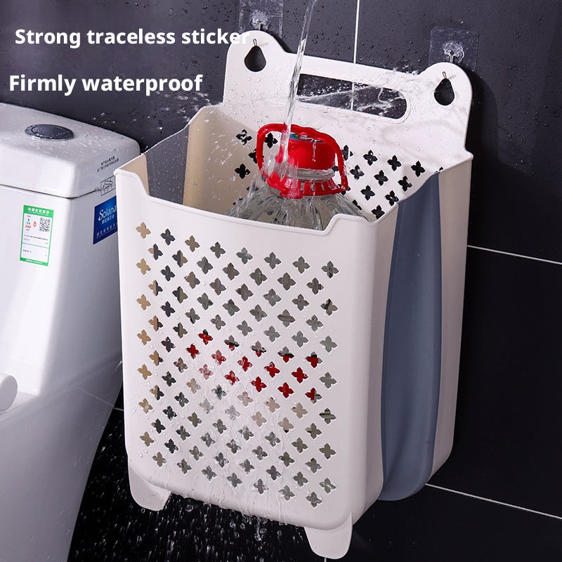 Wall-Mounted Foldable Laundry Basket - Image 4