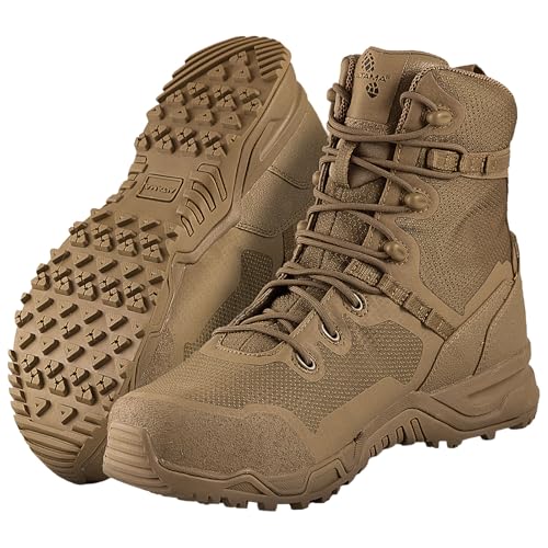 Altama Unisex Raptor 8'' Lightweight Slip-Resistant Steel Safety Toe Boots with Rapid-Lacing System | Tactical Work Shoes, 14, Regular - Image 1