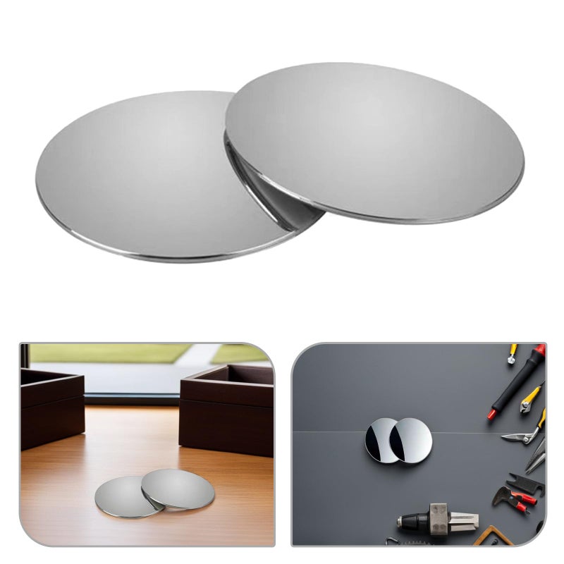 10 Pairs Frameless Blind Spot Mirrors 360 Degree Rotatable Convex Rearview Mirror for Car Truck - Image 4