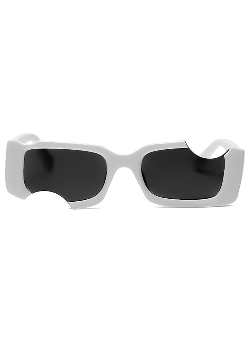 Shein Small irregular rectangular sunglasses for UV protection - white  - Image 1