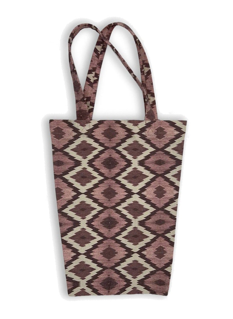 Gharibo Bags casual printed linen tote bag T230007B - Image 1