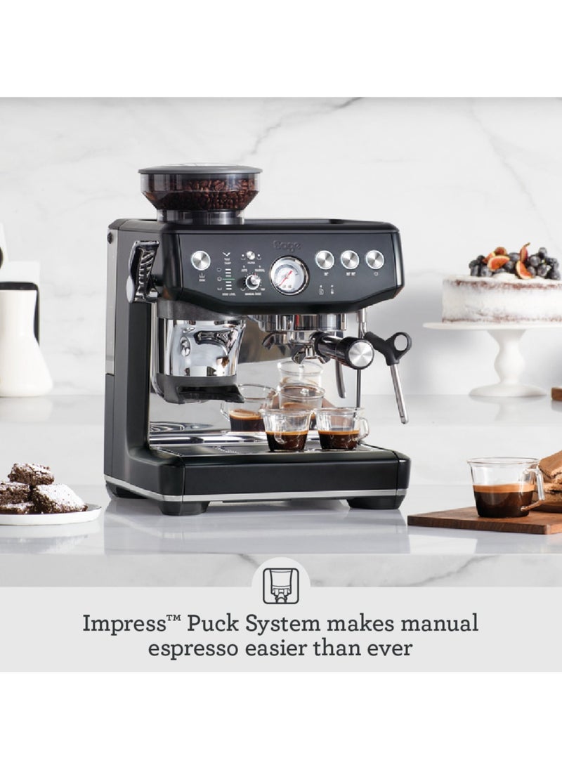 Sage - Barista Express Impress - Bean to Cup Coffee Machine with Grinder and Milk Frother, Black Truffle - UAE Version, 2 Year Warranty - Image 1