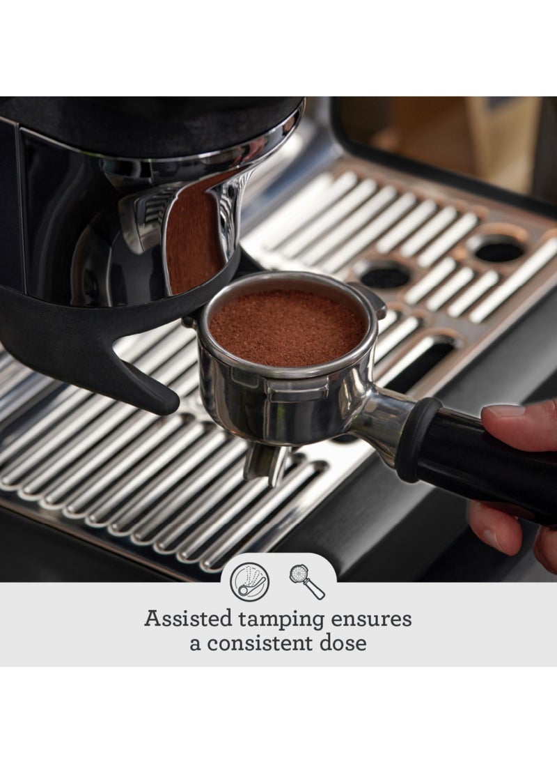 Sage - Barista Express Impress - Bean to Cup Coffee Machine with Grinder and Milk Frother, Black Truffle - UAE Version, 2 Year Warranty - Image 1