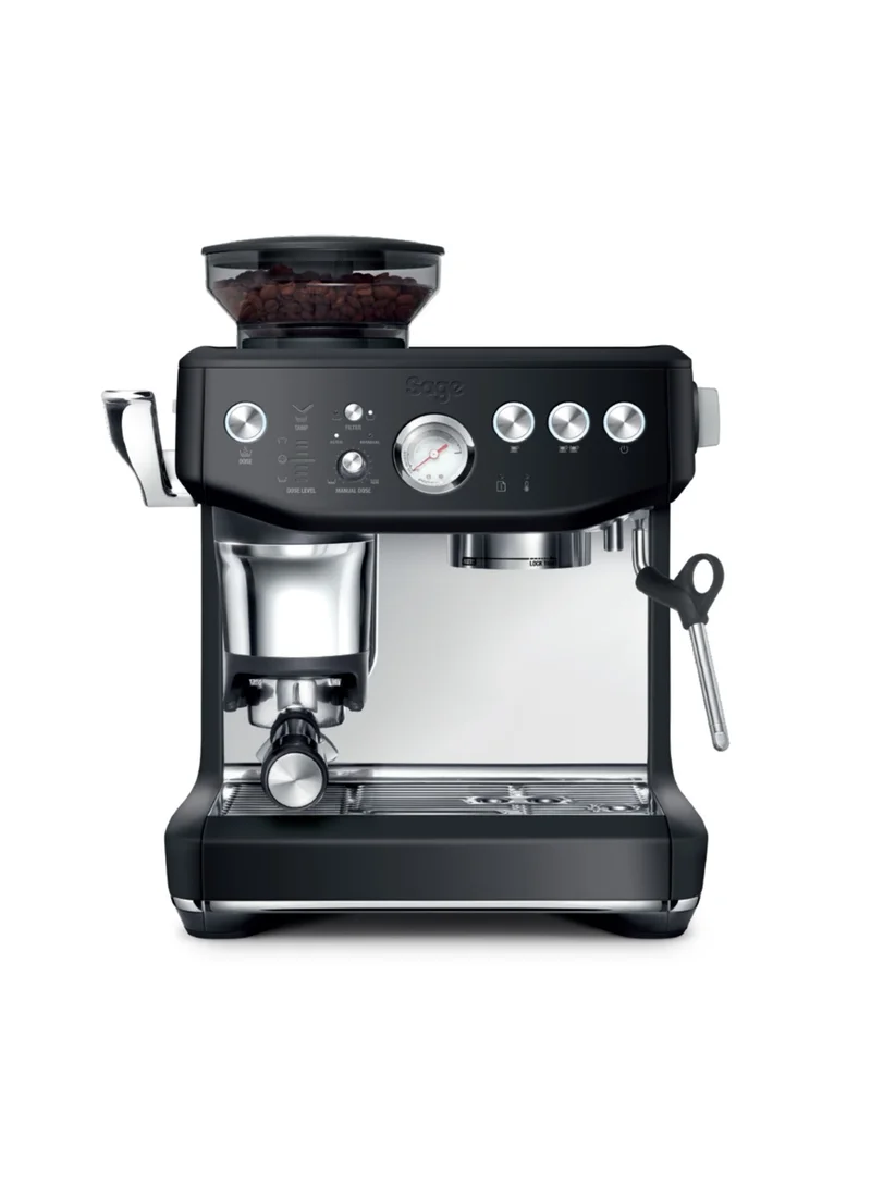 Sage The Barista Express Impress - Bean to Cup Coffee Machine with Grinder and Milk Frother, Black Truffle - UAE Version, 2 Year Warranty