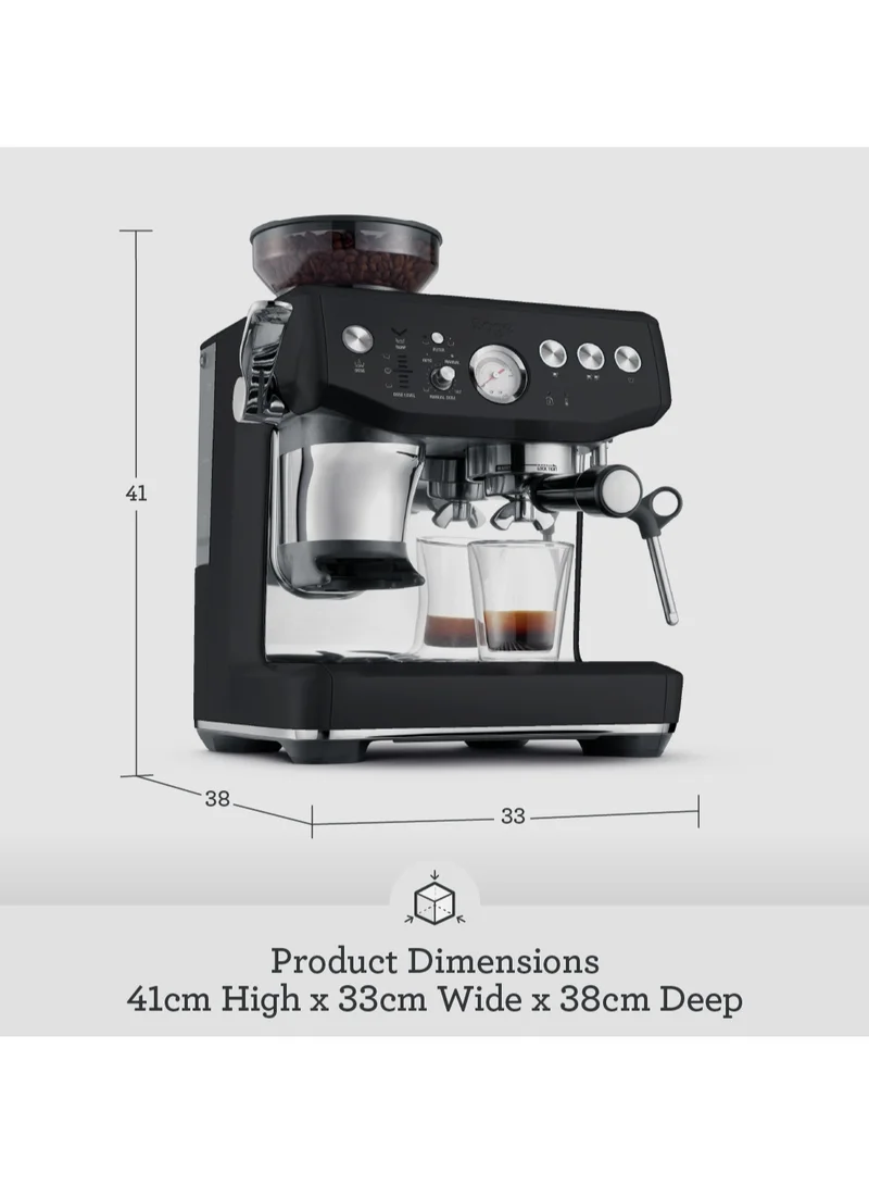 Sage The Barista Express Impress - Bean to Cup Coffee Machine with Grinder and Milk Frother, Black Truffle - UAE Version, 2 Year Manufacturer Warranty