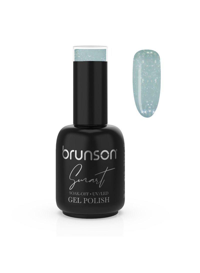 brunson Gel Polish, 15ml Smart Gel Nails Glossy Shine Finish Long Lasting Soak off UV Gel Nal Polish for Nail Art French Manicure Pedicure Salon Quality Chip Resistant Gel Nail Extensions UV Gel Nail Paint