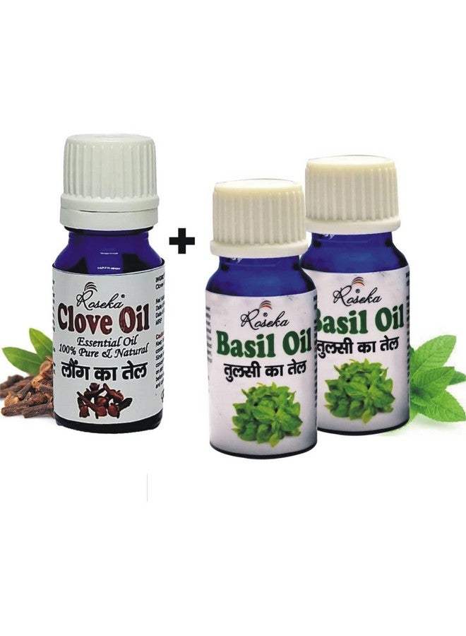 Roseka Besil Essential Oil Clove Essential Oil 100% Pure & Natural Oil with Glass Dropper for Skin, Hair Care Therapeutic,for Teeth 30ml (Clove / Besil Oil, Pack of -3) - Image 1