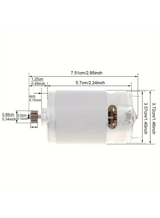 18V High Speed DC Motor 23000 RPM 11 Tooth Gearbox For Power Tools Drills - Image 3