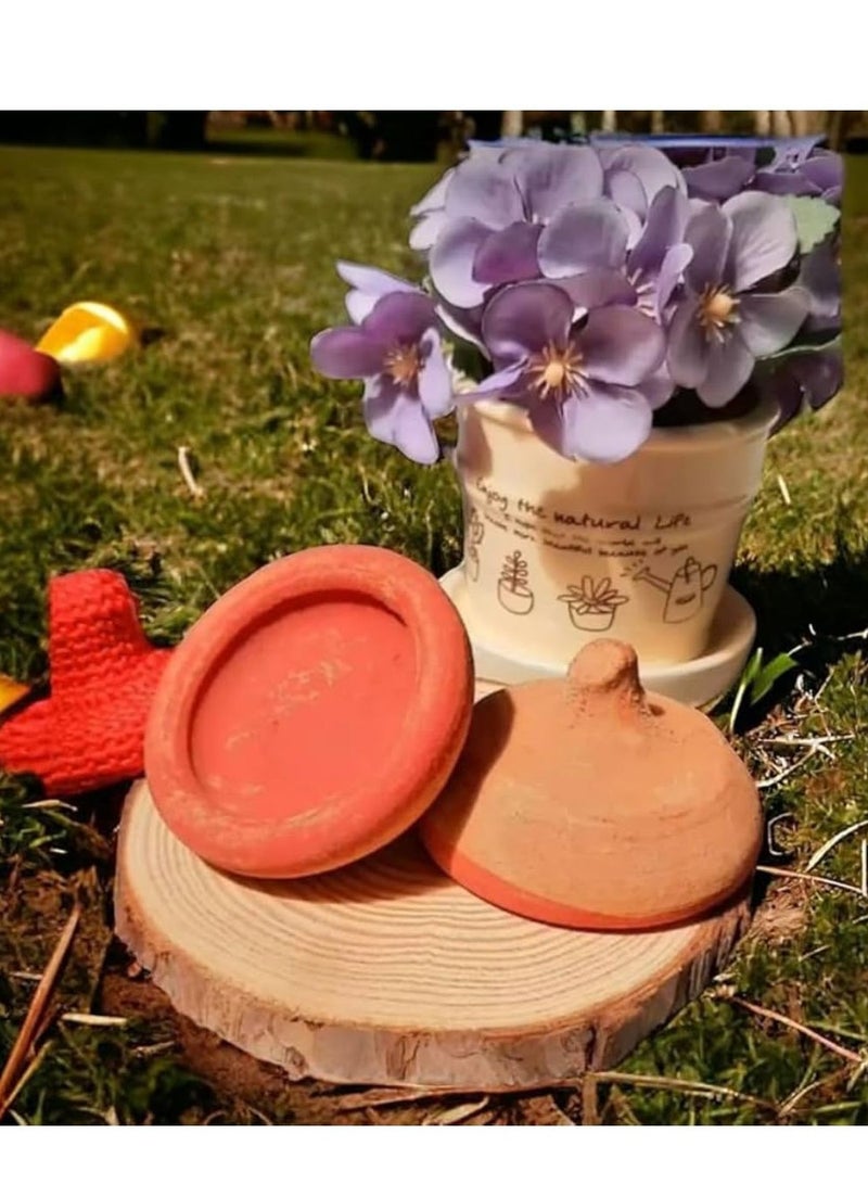 Al Kassal Moroccan Aker Fassi Powder – Traditional Red Natural Plant-Based Beauty Color – Handmade Moroccan Clay Pot - Image 2