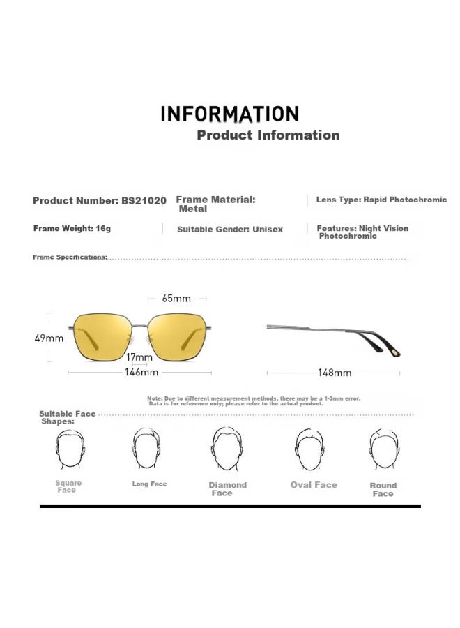 Caponi Photochromic Polarized Sungl For Men, Driving Gl, Day And Night Use, Uv Protection, Fashionable - Image 5