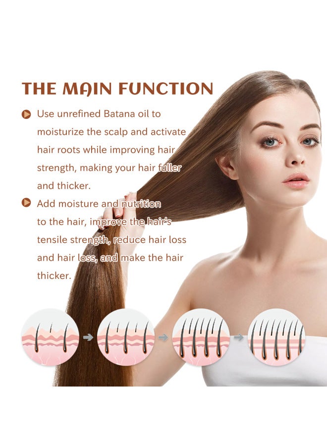 EELHOE بلسم شعر زيت باتاحنا للتغذية والترطيب وتحسين النعومة والعناية بالشعر المتجعد - Image 3