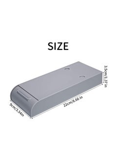 Excefore Desk Organizer Drawer, Under Desk Drawer 2 Pack Under Desk Storage, Drawer Organizer Hidden Under Table, Drawer Organizer Set, Self-Stick Expandable Drawer Tray for Office, Home, School  - Image 4