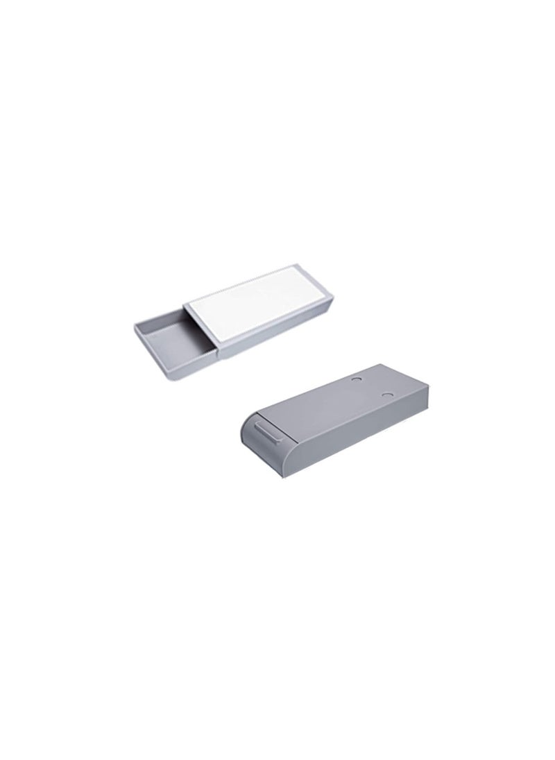 Excefore - Desk Organizer Drawer, Under Desk Drawer 2 Pack Under Desk Storage, Drawer Organizer Hidden Under Table, Drawer Organizer Set, Self-Stick Expandable Drawer Tray for Office, Home, School - Image 1