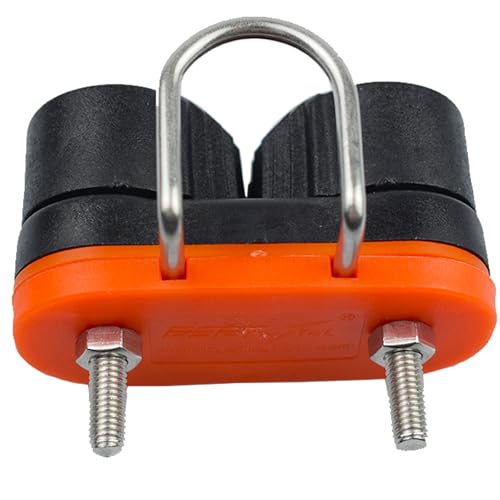 RANDDER Cam Cleats with Wire Flaired Leading Ring, Nylon Cammatic Cleats for Rope 3mm-15mm, Marine Boat Kayak Equipment Fast Entry (Orange, One Size(Pack of 2)) - Image 5