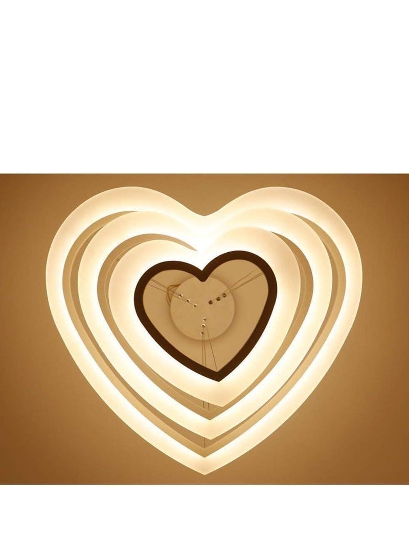 Loquat Modern LED Chandelier with Interlocking Hearts Design for Elegant Romantic Lighting 25+40+60cm - Image 4