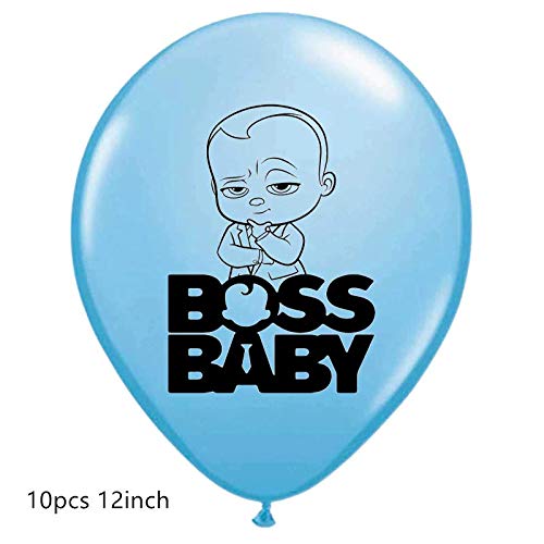 HK balloons Rubber Pack Of 30 Boss Baby Themed Birthday Decoration Balloons -Boss Baby Birthday Decorations Items For Blue And White Themed Birthday Decorations Balloons - Image 3