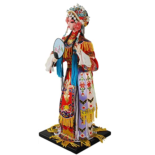 NW 12 Inch Chinese Traditional Handicraft Silk Figurine Collectible Chinese Ancient Character Ornaments for Home Decoration (1801) - Image 3