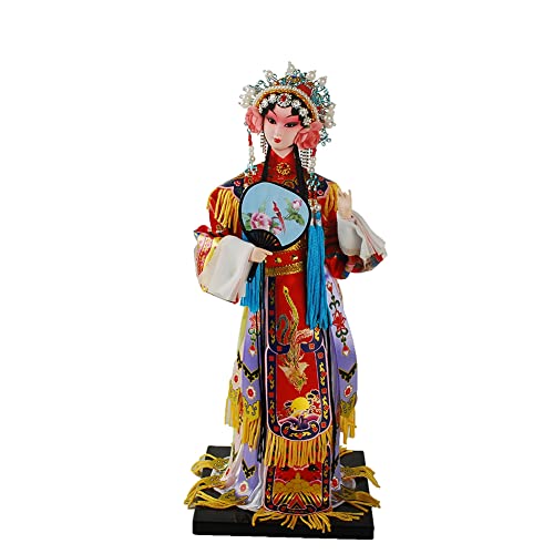 NW 12 Inch Chinese Traditional Handicraft Silk Figurine Collectible Chinese Ancient Character Ornaments for Home Decoration (1801) - Image 2