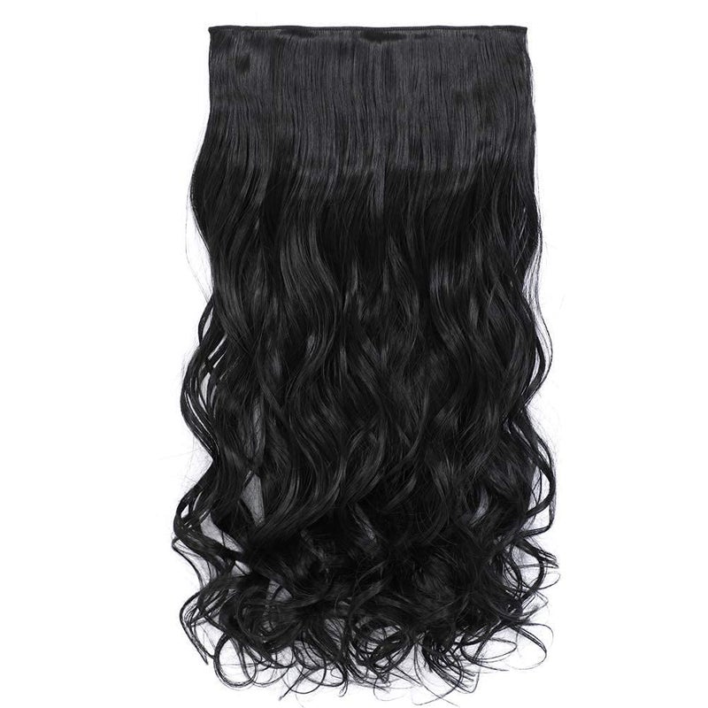 Atipriya 5 Clips Head 1 Piece 24 Inch Hair Extensions For Women And Girls WavyCurly Black Hair Extensions to Increase Instant Length And Volume - Image 2