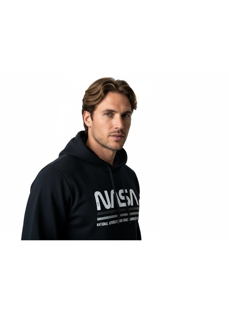 NASA HOODY MENS NASA PRINT  L/S HT - Image 3