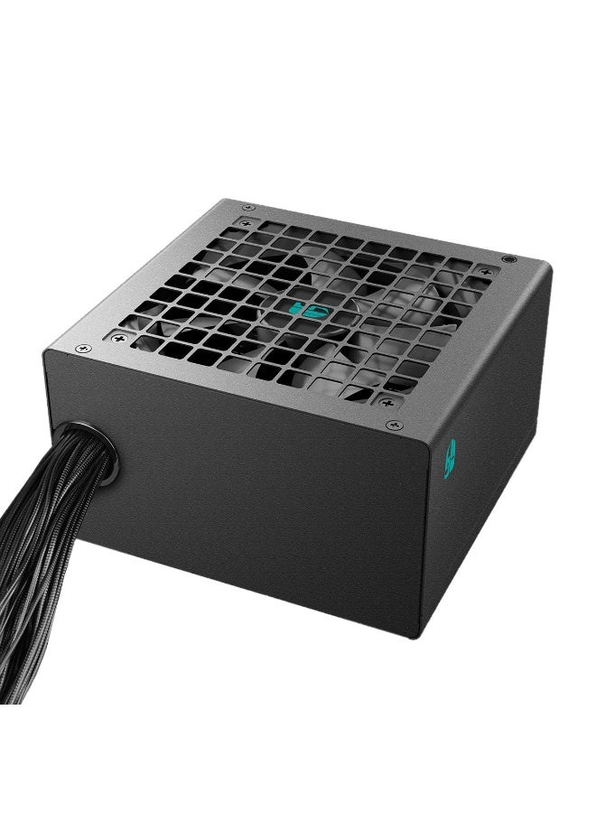 ديب كول مزود طاقة PF700X، 700 واط، معتمد من البرونز 80 Plus، ATX، معامل تحويل طاقة نشط، تحويل تيار مستمر إلى تيار مستمر، غير معياري، مروحة صامتة 120 مم، كابلات سوداء مسطحة، وحدة إمداد طاقة موثوقة لأجهزة الكمبيوتر المكتبية ومحطات العمل، أسود | R-PF700X-HD0B-JGUK - Image 2