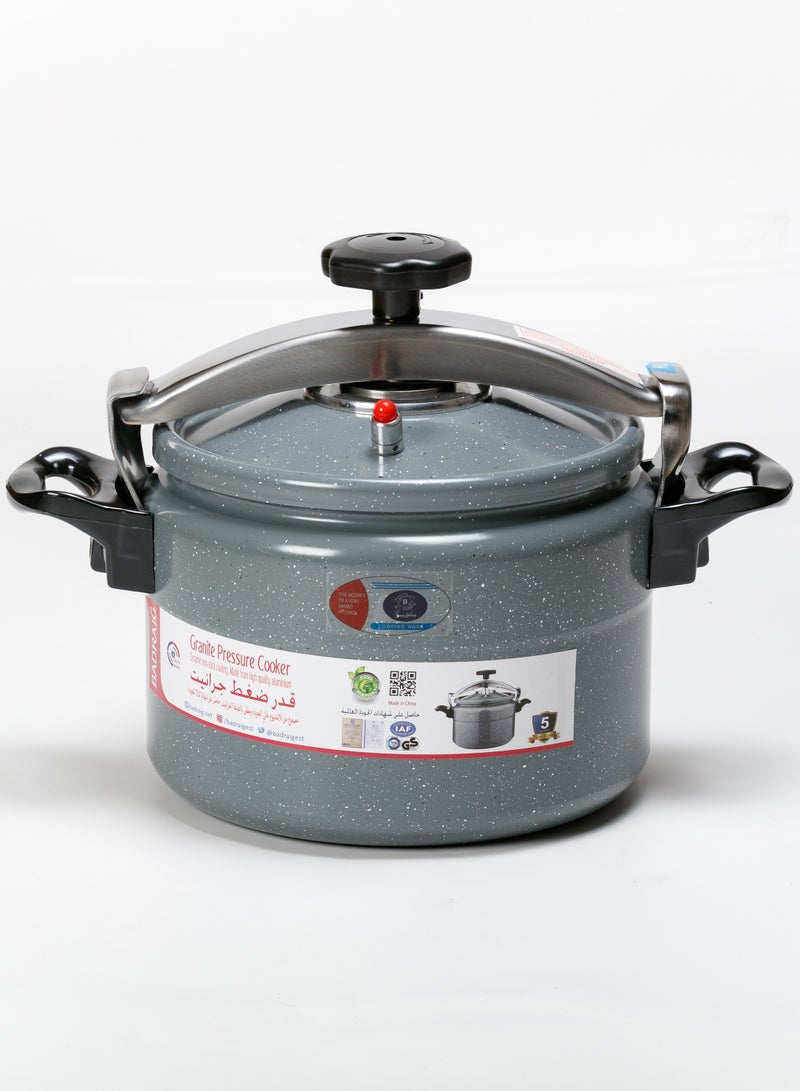 Badraig Granite Pressure Cooker | Pressure Pot Arabic Cooker | Grey Available Sizes 2L 3L 4L 5L 7L 9L 10L 11L 12L 15L - Image 3