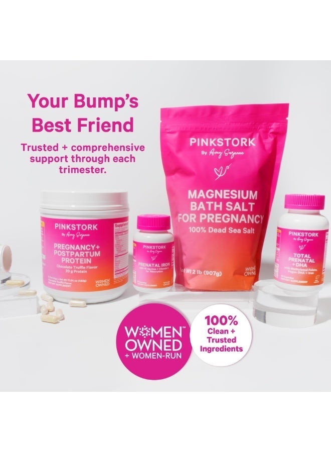 Pink Stork Magnesium Bath Salt For Pregnancy 100% Dead Sea Salt, Net Wt 2 Lb (907G), Women Owned - Image 5