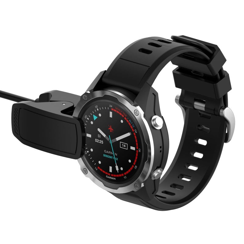 AWADUO كابل شحن USB بديل متوافق مع Garmin Descent MK3/Descent MK3i/Descent MK2/MK2i/MK2S، ملحقات ساعة ذكية (1م/3.3قدم) - Image 5