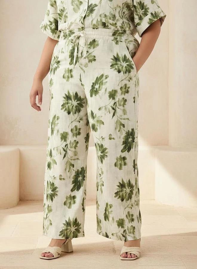  أولا بوبكن Ulla Popken Floral Print Pants
