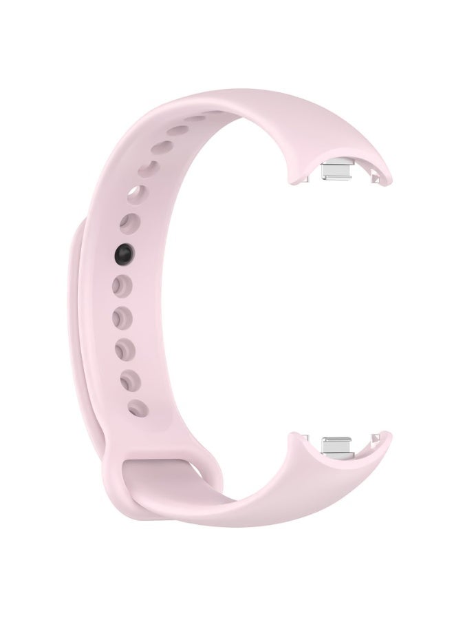 سوار متوافق مع سوار Xiaomi Mi Band 9 / Xiaomi Mi Band 8، حزام بديل من السيليكون الصديق للبشرة، أساور رياضية قابلة للتعديل للنساء والرجال (وردي) - Image 2
