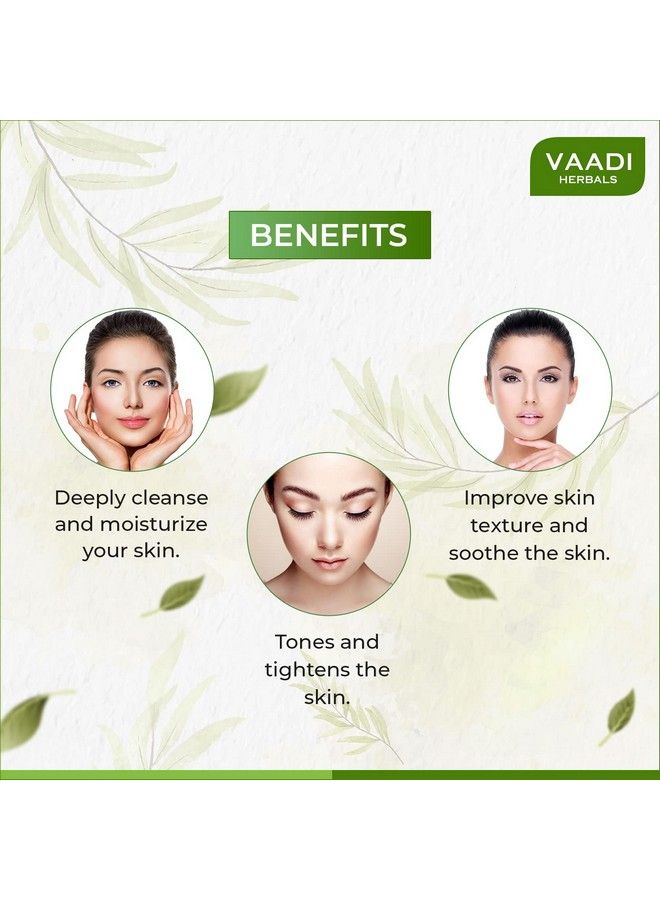 VAADI HERBALS Aloe Vera Deep Pore Cleansing Milk 350Ml  - Image 3