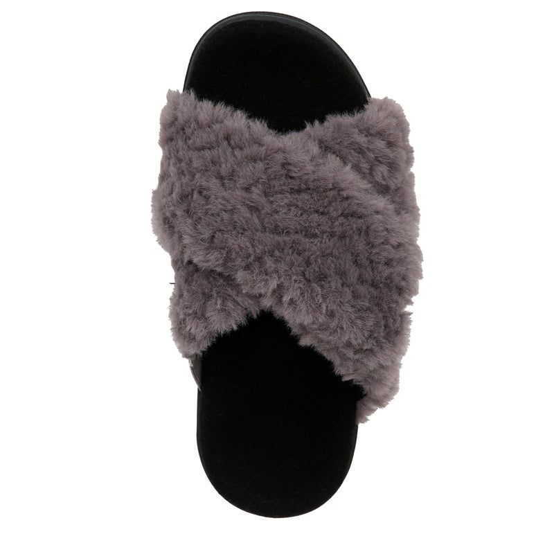 Vionic Women's Relax Ii Slides Charcoal Grey Fabric 8 Medium - Image 5
