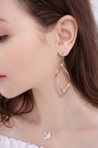 Tamhoo 20 Paris Assorted Dangle Earrings Set for Women, Fashion-Celtic Gold Bar Earrings for Teens Girls Cute Filigree Earrings - Image 3