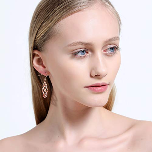 Tamhoo 20 Paris Assorted Dangle Earrings Set for Women, Fashion-Celtic Gold Bar Earrings for Teens Girls Cute Filigree Earrings - Image 2