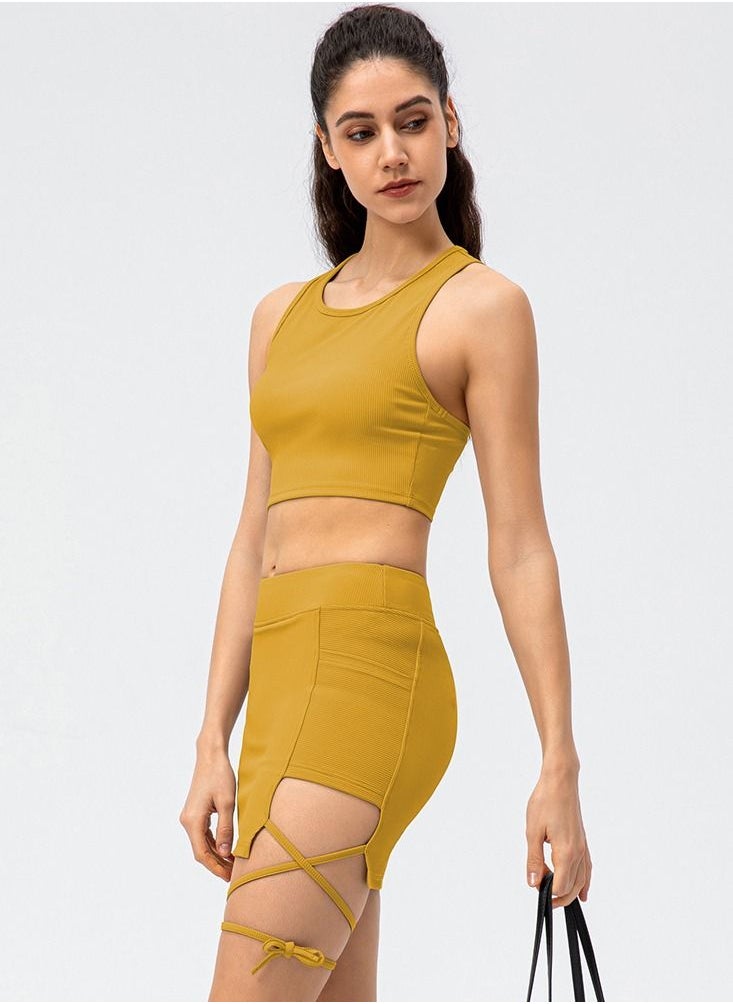 Loquat Tight sport competition vest left two fake a skort and  proof suit  - Image 2