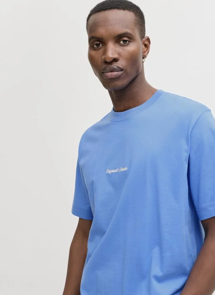 JACK & JONES  Logo Crew Neck T-Shirt for Men | Best Price UAE