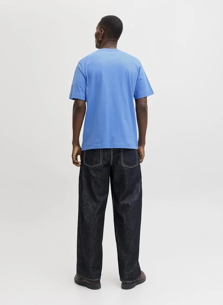 JACK & JONES  Logo Crew Neck T-Shirt for Men | Best Price UAE
