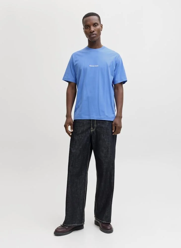 JACK & JONES  Logo Crew Neck T-Shirt for Men | Best Price UAE
