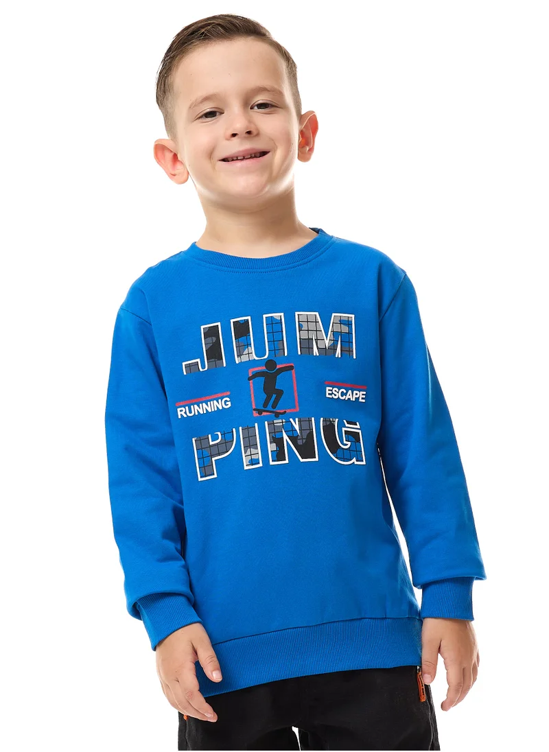 فكتور اند جين Boys "JUMPING" Graphic Sweatshirt