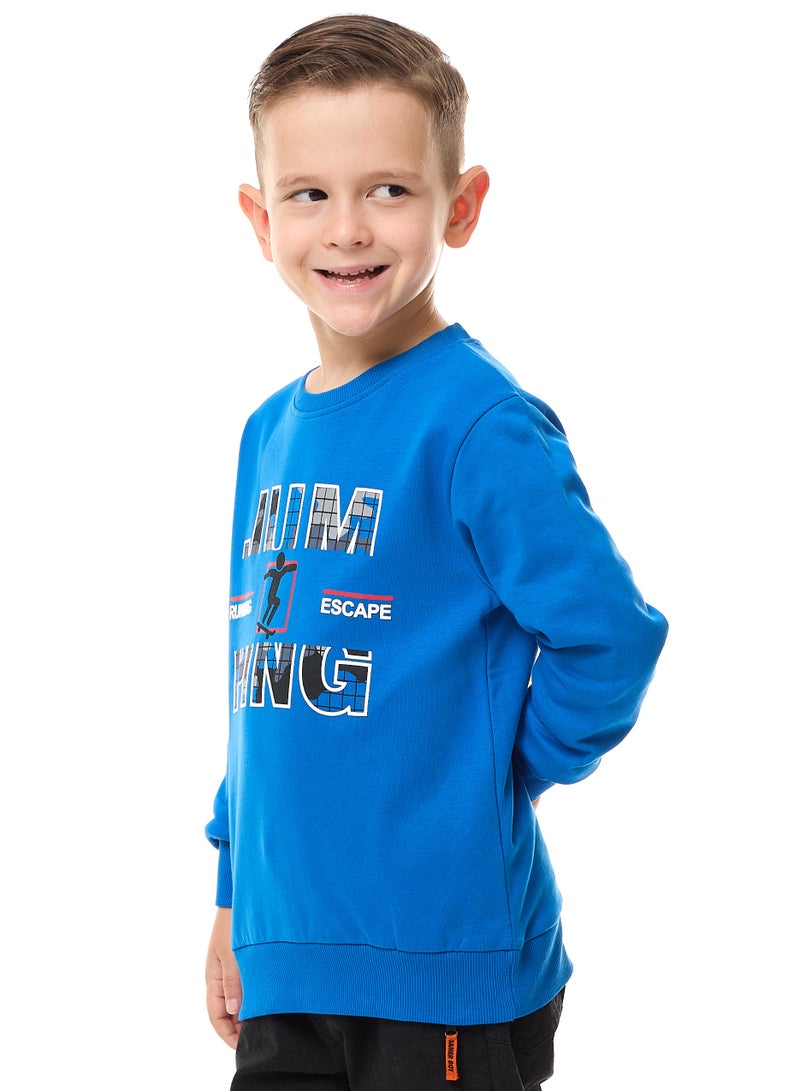 victor and jane Boys "JUMPING" Graphic Sweatshirt - Image 2