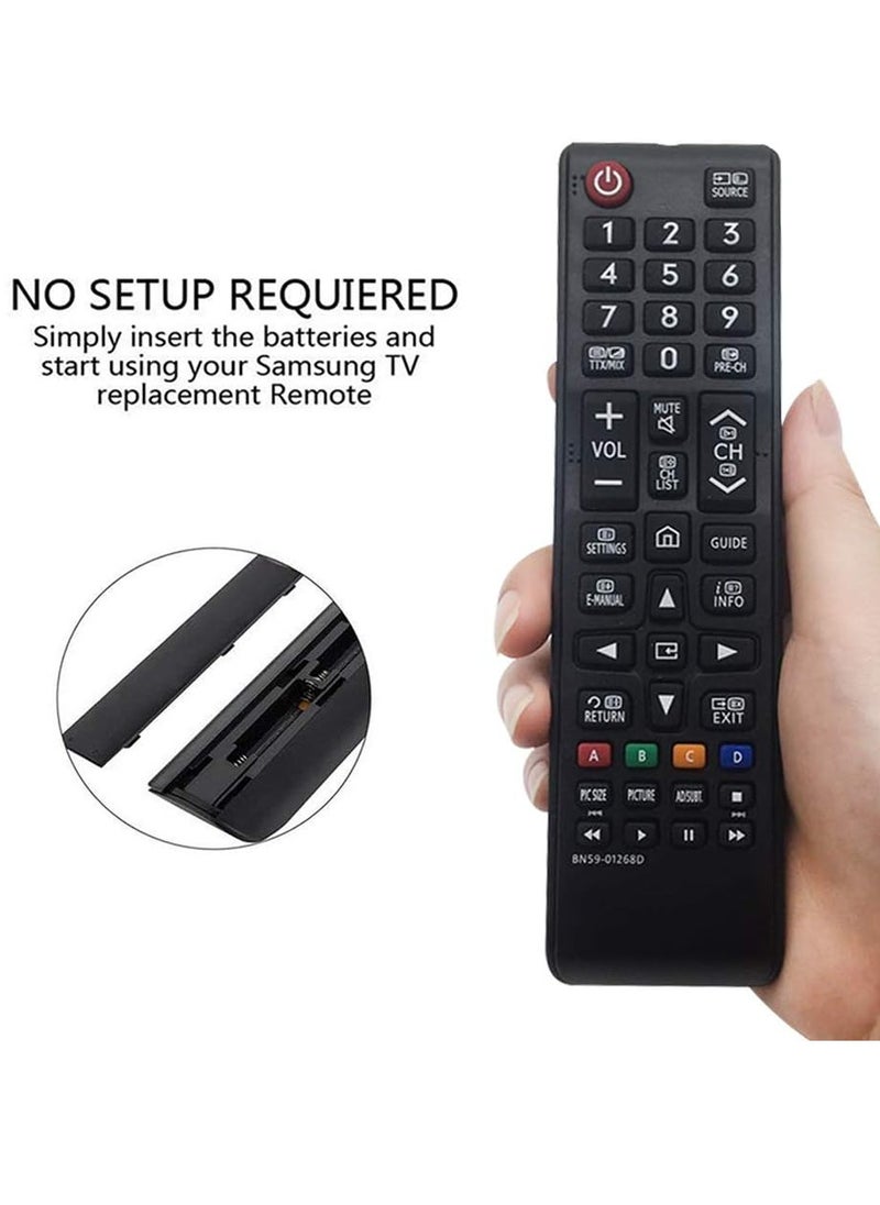 ELTRAZONE - Replacement BN59-01268D Samsung Remote Control for Samsung LED LCD Smart TV QE49Q7 QE55Q8 QE65Q9 QE75Q8 QE88Q9 UE32M5500 UE32M5520 UE40MU6400 with Battery - Image 1