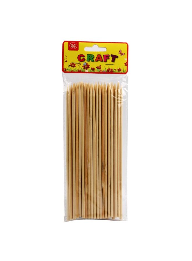 سيمبا أعواد خشبية مدورة 20 سم، 4 مم، كيس 48 قطعة - سيمبا موديل Z-006