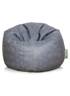 ANDERSON Medium beanbag leather stuff For Comfort and Style, Grey Color 