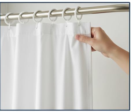 ProKart Premium Plastic Curtain Ring Hook for Doors Windows Bathroom Curtains 1.25 inch Ring Suitable for 1 inch Rod (Off White, 25) - Image 3