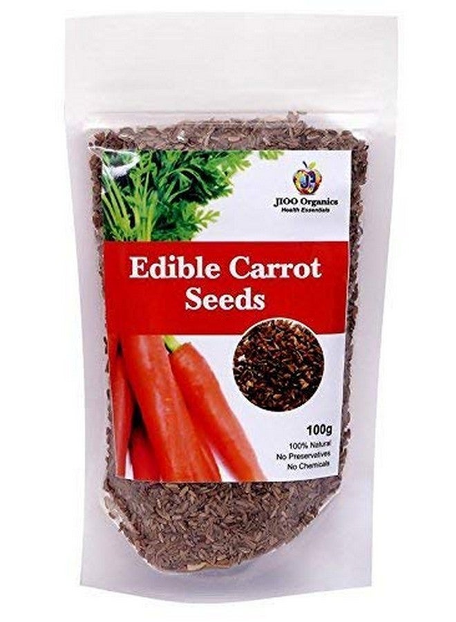 Jioo Organics Edible Carrot Seeds Gajar K Beej Vegetable Seed For Eating Skin Health Immunity Benefits Pack Of 1 (100 Gram)  - Image 1