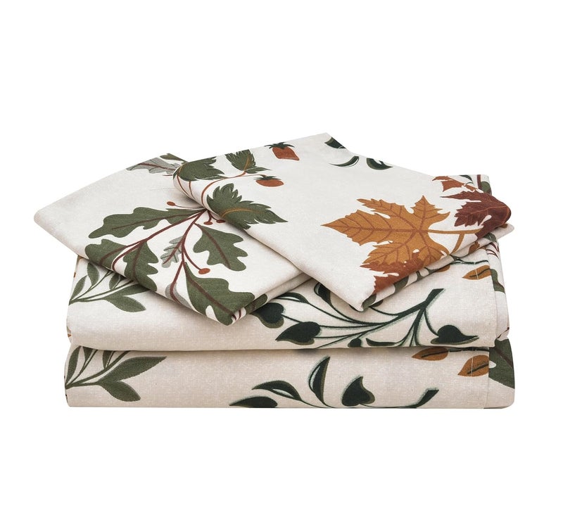 RRC Super Soft Brushed Microfiber Cotton 210TC Bedding SetKing Size Bedsheet with Pillow Covers and Double Dohar with Fallen4 pc Bedding Set Cream - Image 4